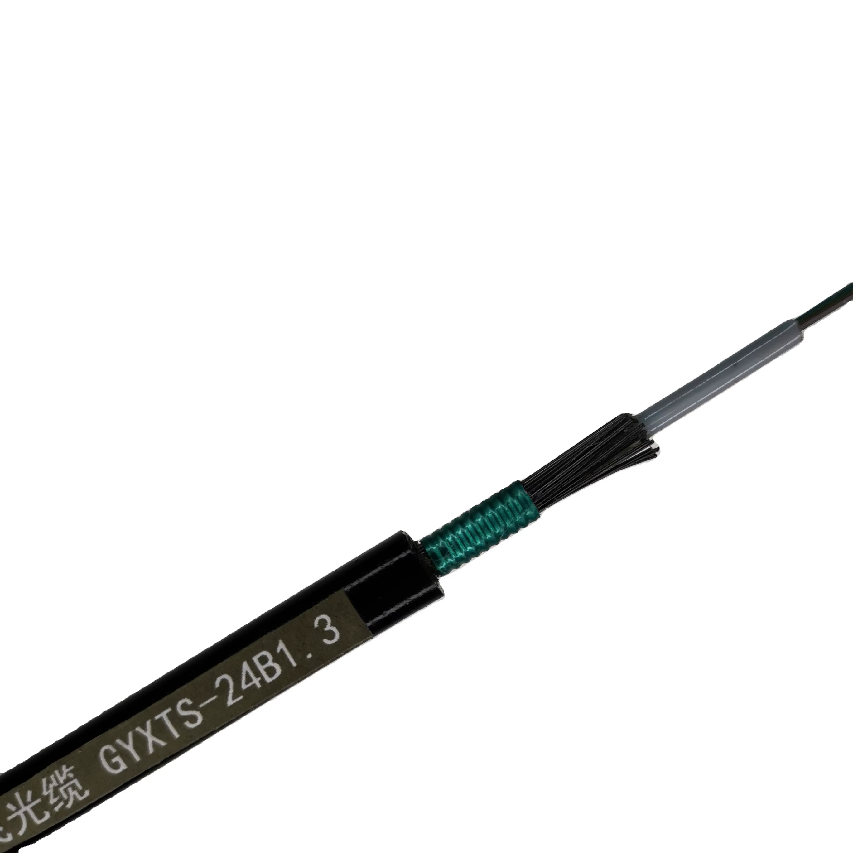 China Manufacture's Single Mode Optical Fiber Cable 12 Core Aerial Duct Free Sample Ground Wire GYTS Outdoor Steel Tape Armored