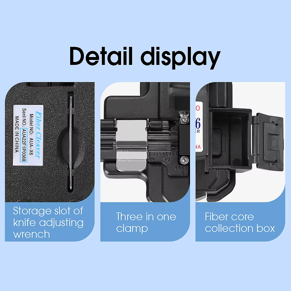 High-precision Cold Joint or Hot Melt Optical Fiber Cleaver machine with 24 Surface Blade Cutting Tool supplier