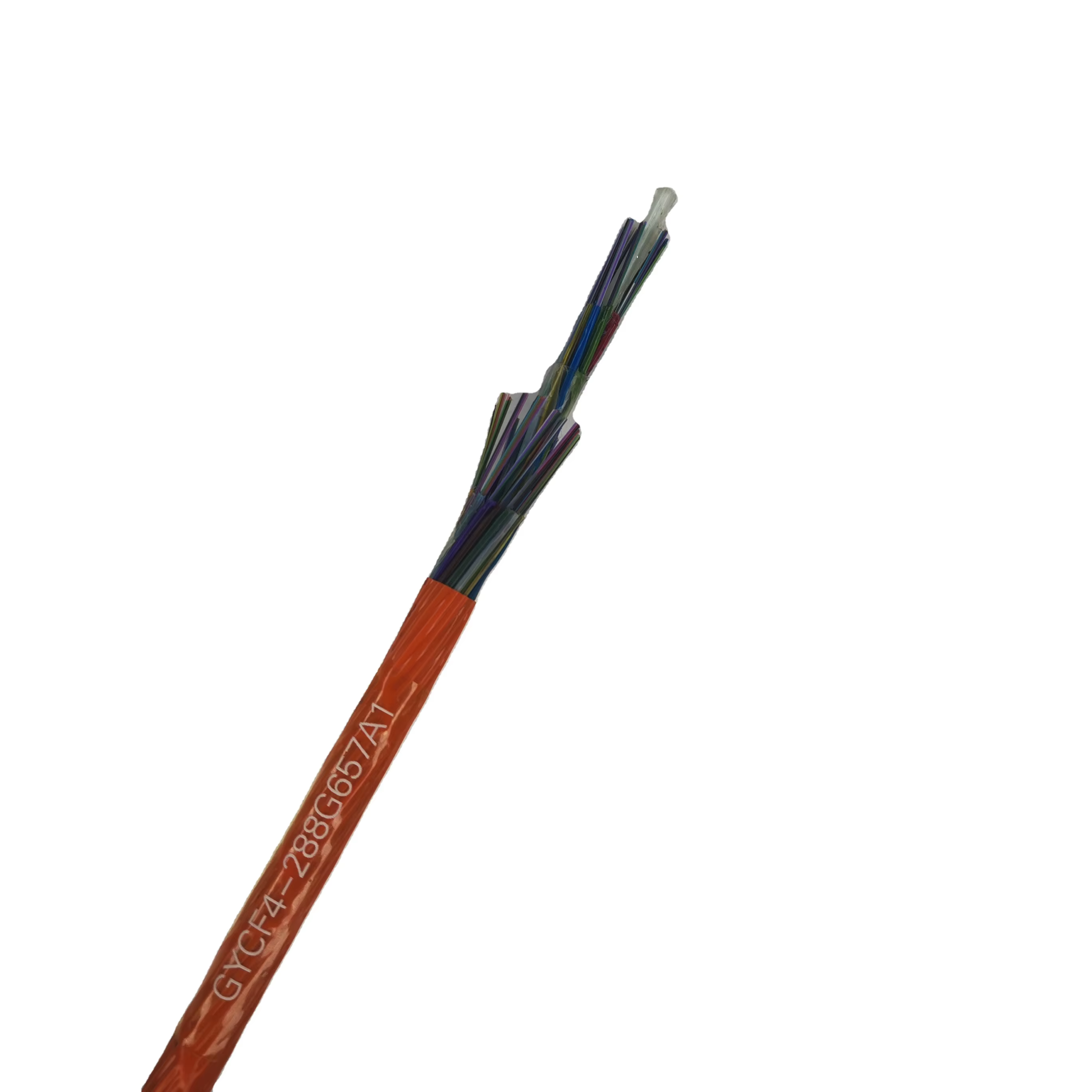 Ultra Low Latency 4 to 96 core Single mode Stranded Non metallic Air blowing Micro Tube Optical Cable GCYFY GCYFTY