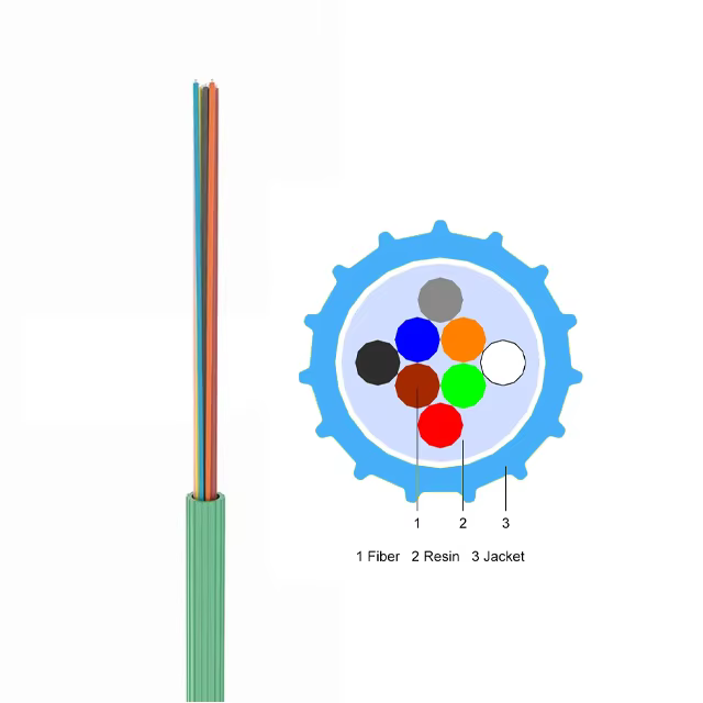 4 Core Om4 EPFU Blown Fibre 4000m Pan Optical single mode G652D G657A1 4 8 12 24 48 96 144 core ABF micro duct HDPE mini air blo