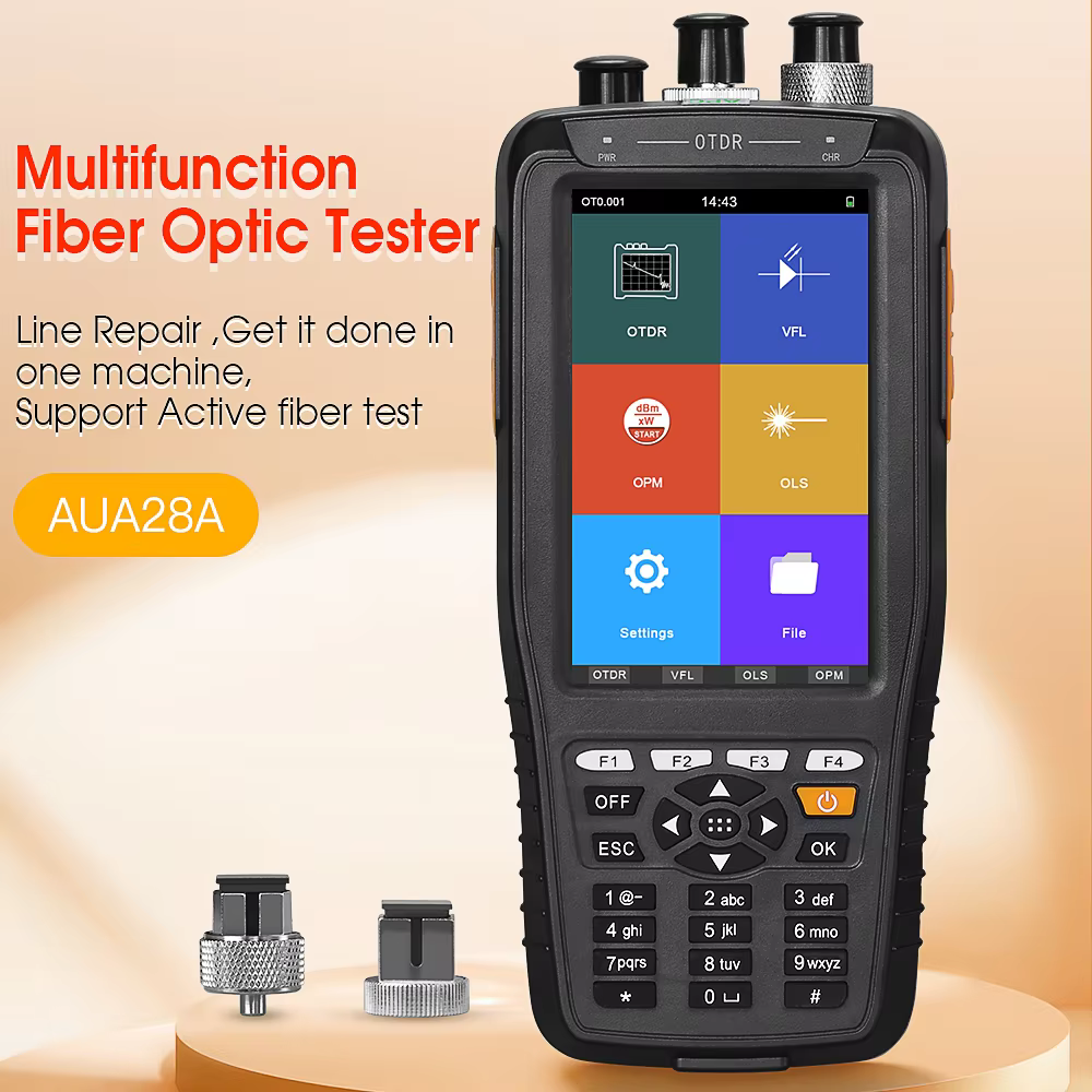Mini OTDR Fiber Tester 50km Range Fiber Optic Cable Testing Tool Optical Fiber Identifier 800-1700nm for Network Maintenance manufacture