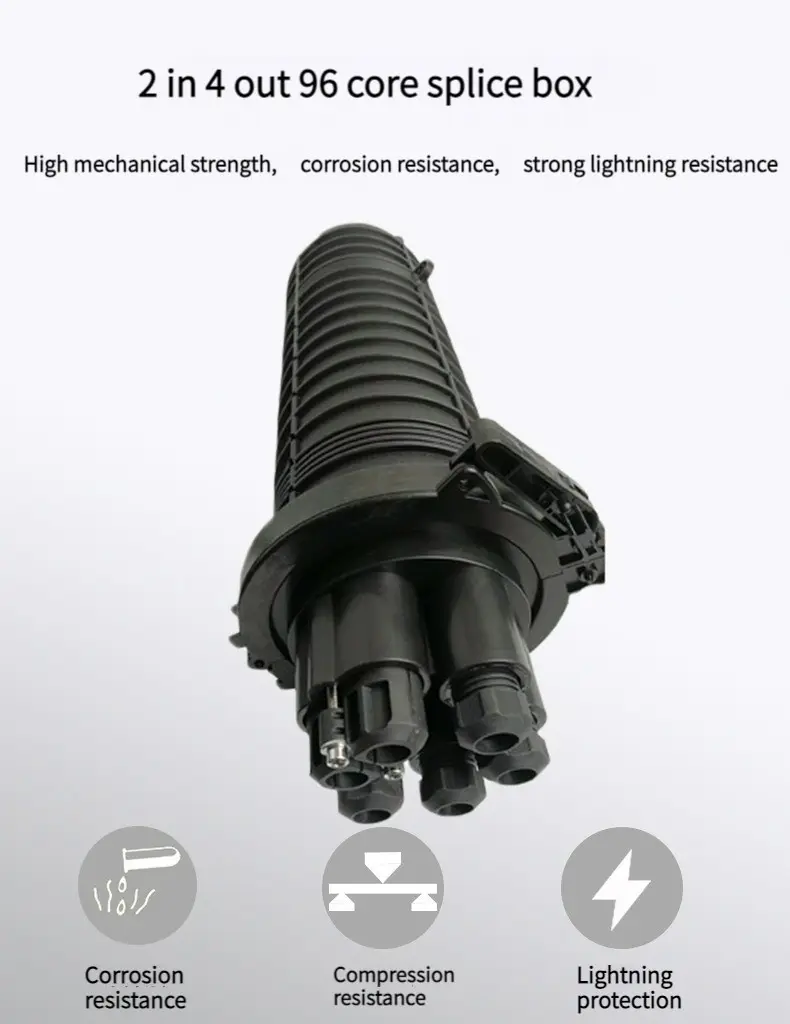Professional Manufacturer's Hat-Type Fiber Optical Splice Closure Joint Box for FTTH Network and Outdoor Use factory