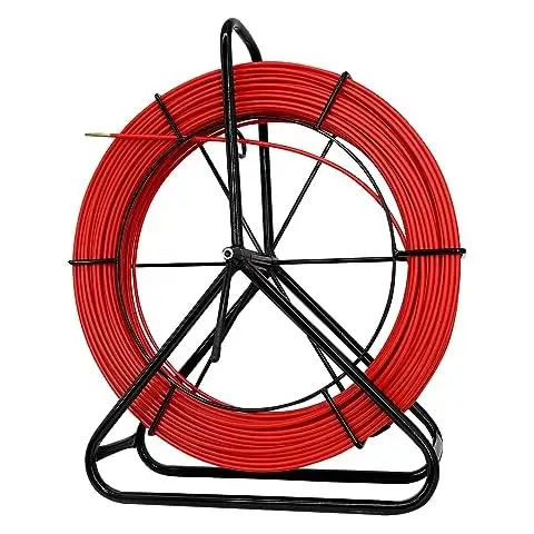 Portable 4mm 150m Fiberglass Duct Rodder Lightweight Underground Cable Tools for Fiber Optic Equipment factory