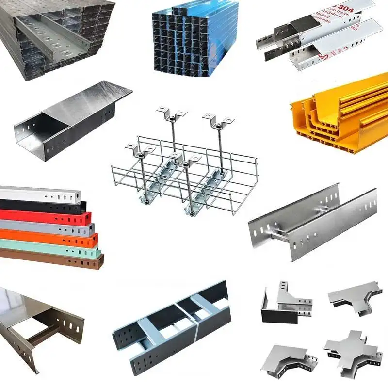 Heavy-Duty Galvanized Trough Cable Tray with Fireproof Coating for Optimal Fiber Optic Equipment Cable Routing and Protection supplier