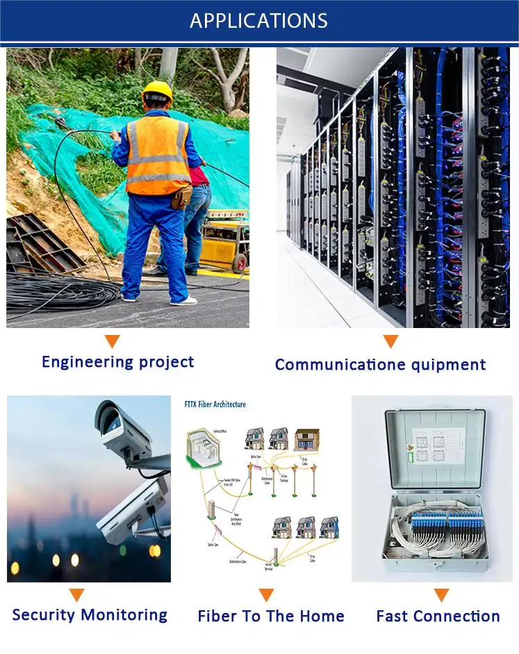Top Selling ADSS Outdoor Optical Cable 2-12 Core Single Mode Fiber Aerial Light Communication Cable 1km MOQ factory