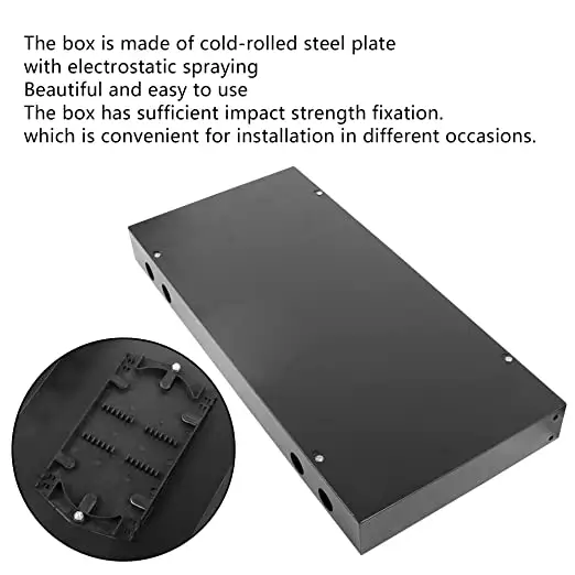 24 Ports Fiber Optic Wall Mount Enclosure Box Distribution Box SC LC Port Optical Fiber Termination Box factory