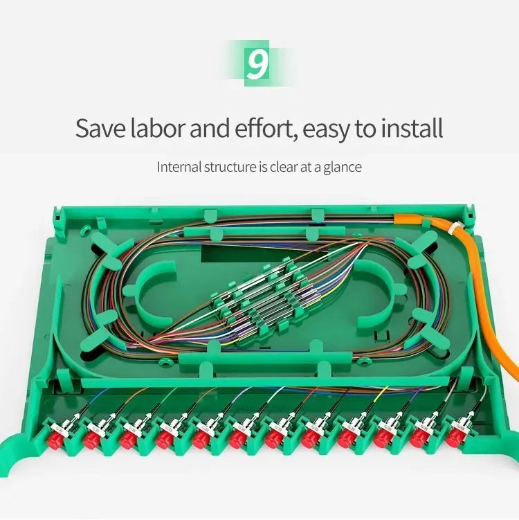 Modular 72-Port Optical Distribution Frame FTTH Network with Efficient Cable Management LC Connector for Fiber Optic Use details