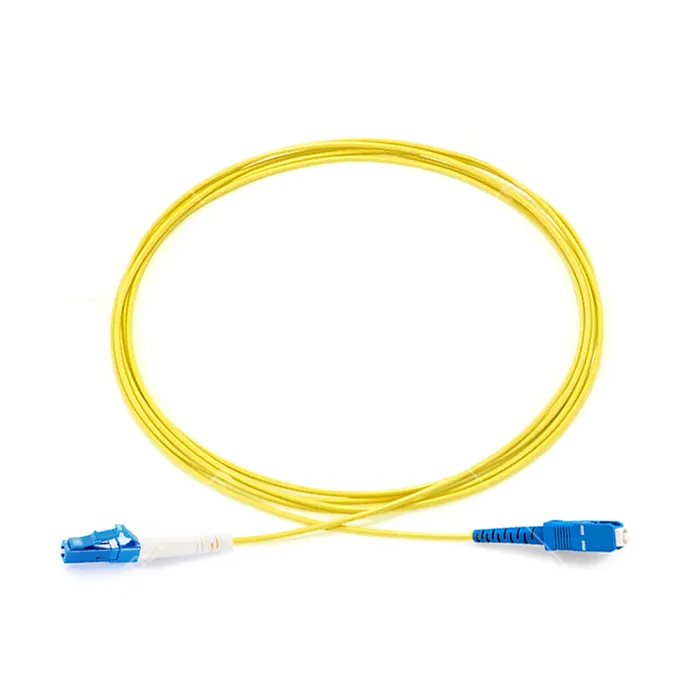 3m Yellow Single-Mode Fiber Optical Patch Cord FC/SC/LC/ST UPC Polish for FTTX Network with 1550nm Wavelength details