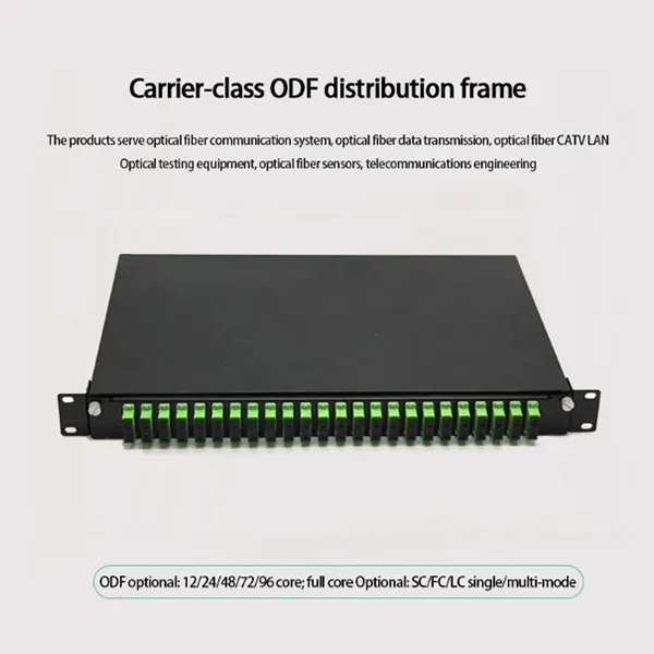 High-End Wall Mounted 12-Port Optical Fiber Distribution Frame LC Connector for FTTH Network Solutions supplier